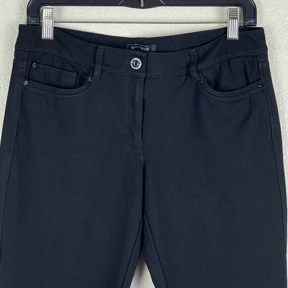 White House Black Market Jeans Womens 6R Slim Low Rise Dark Washed Denim Black - Picture 4 of 9